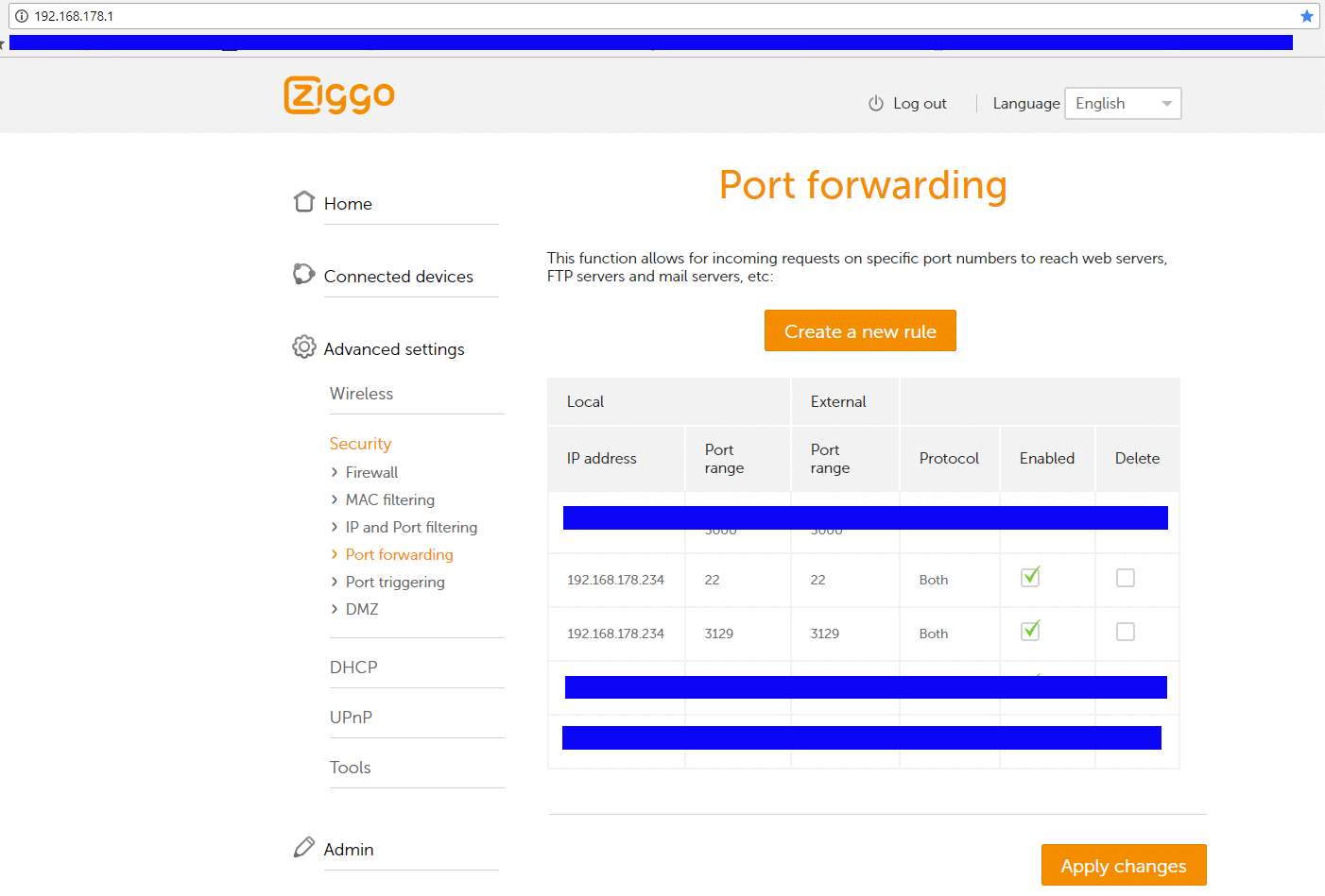 port forwarding